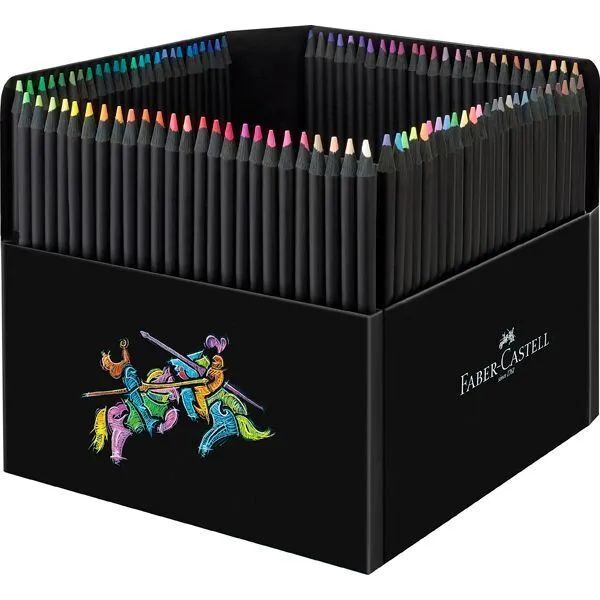 Caja Carton 100 Lapices Colores Faber-Castell Black Edition. Lápices faber  castell . La Superpapelería