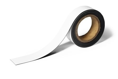 Tira Magnetica Durable para Etiquetado Rollo 40Mm X 5M. Cintas magnéticas  adhesivas . La Superpapelería