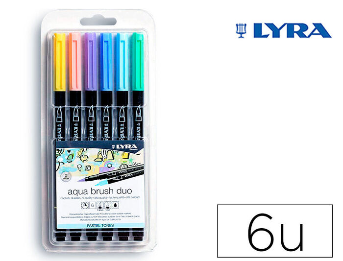 Set rotuladores Lyra Aqua brush pastel