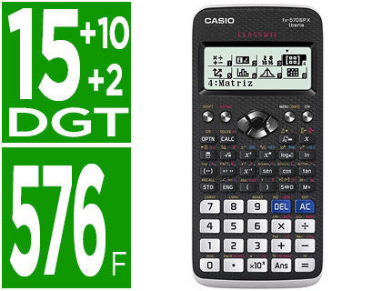 Tomate probable asiático Calculadora Cientifica Casio Fx-570Spx Ii Classwiz 576 Funciones con Tapa. Calculadoras  científicas . La Superpapelería