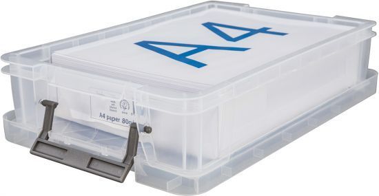 Caja Transparente con Tapa 5,5 Wfs20M055 Cs Tp. Cajas de plástico almacenaje . La Superpapelería