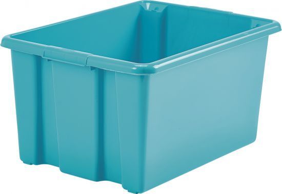 Caja Almacenaje Divertido Azul Wfs01S80X. Cajas de plástico almacenaje La Superpapelería
