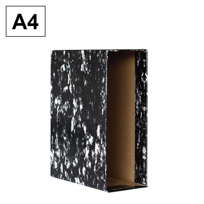 Archivador de palanca AZ con caja A4 en color negro