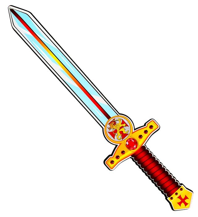 Espada Medieval de Goma Eva 52 cm. Pistolas, katanas y espadas de disfraz .  La Superpapelería