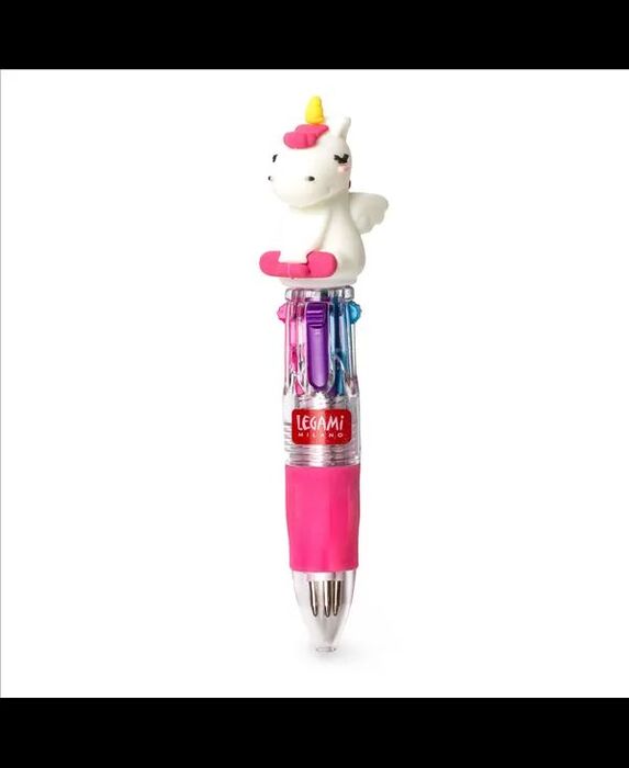 Boligrafo Mini 4 Colores Legami Magic Rainbow Unicornio. Bolígrafos y  lápices infantiles . La Superpapelería