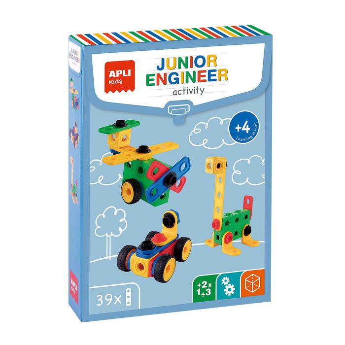 Caja Juego Apli Kids Junior Engineer Activity 39 ud. Juegos  educativos/didácticos . La Superpapelería