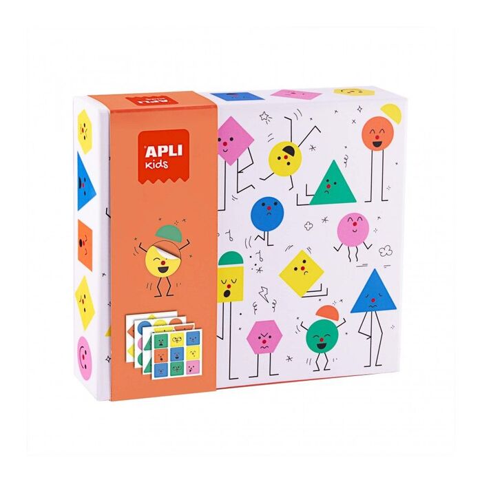 Caja Carton Juego Apli Kids Gomets Geometricos Emociones. Juegos  educativos/didácticos . La Superpapelería