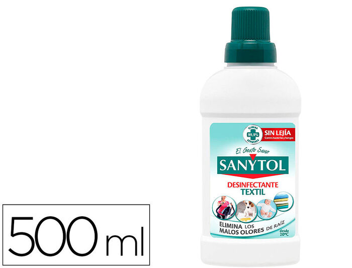 Desinfectante elimina olores textil antialérgenos Sanytol 500 ml.