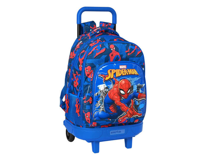 Mochila Grande con Compact Extraible Safta Spider-Man 330X220X450 mm. Mochilas infantiles . La Superpapelería