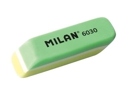 Goma de Borrar Milan Plastico 6030. Gomas de borrar y gomas lápiz . La  Superpapelería
