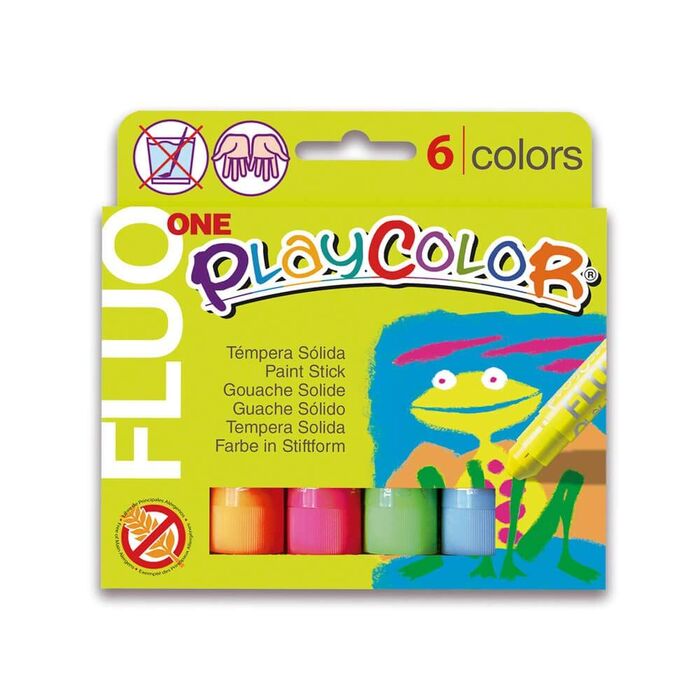 Témpera sólida Playcolor One pastel 6 colores :: Instant :: Papelería ::  Dideco