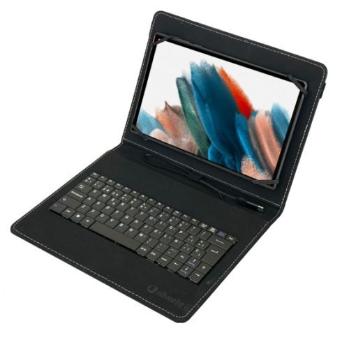 Silver HT Funda Universal con teclado Micro USB para tablet de 9 a 10'4  pulgadas