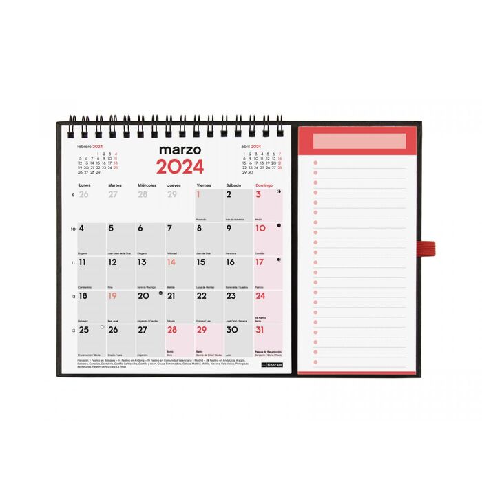 Calendario Bloc Design de Pared con Imán para Escribir 2024 - Finocam