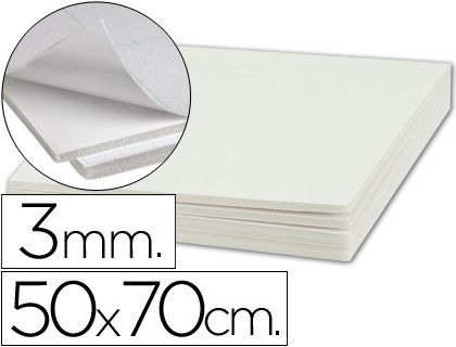 Precision - CARTON PLUMA BLANCO 10 mm 50x70