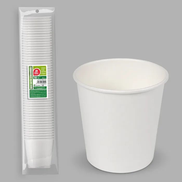 Vaso Carton 330ml. Blanco - 2000 unidades- Vasos desechable