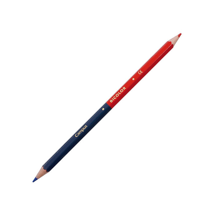 Lápiz bicolor rojo azul
