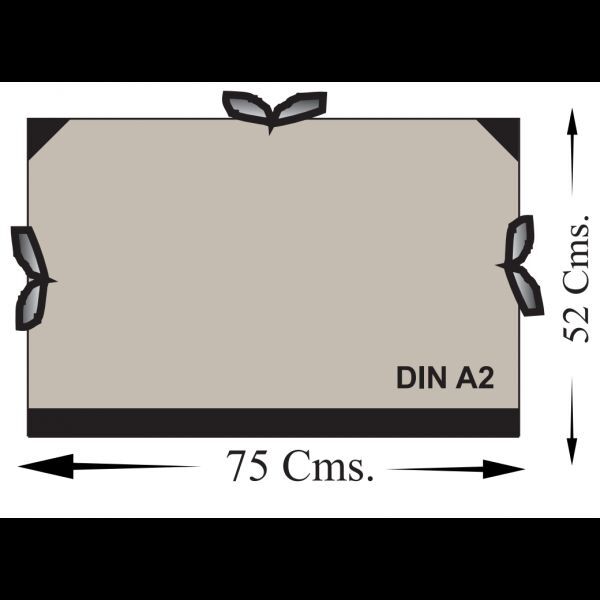 Carpeta planos marca Clairefontaine Din A2 con gomas marrón