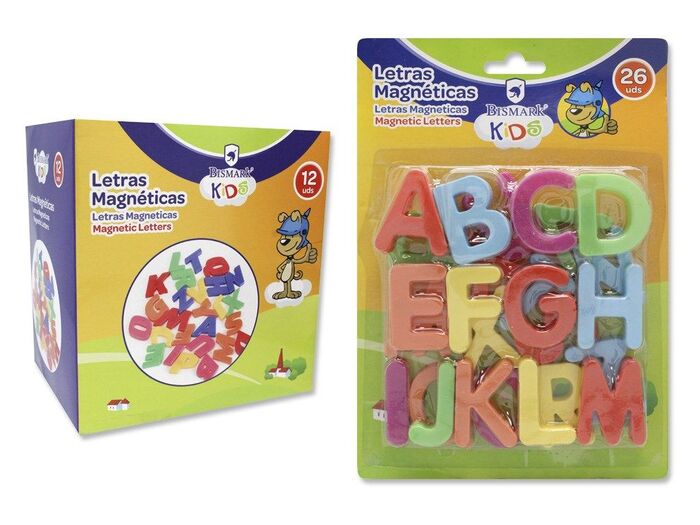 Blister 26 Letras Magneticas Bismark Kids. Juegos educativos/didácticos .  La Superpapelería