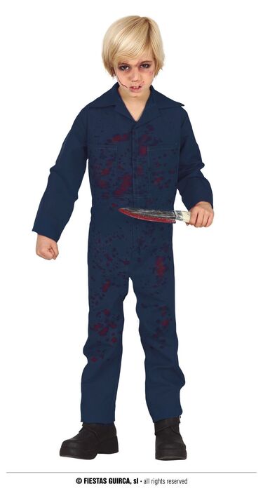 Disfraz Murderer Infantil 10-12 Años. Disfraz halloween niño . La