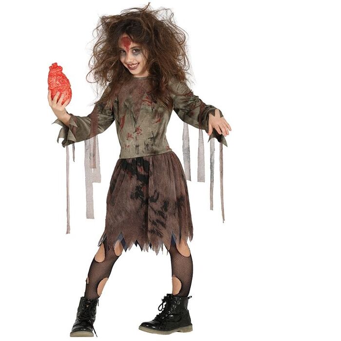 Disfraz Widmann de Espiritu Fantasma 140 cm Talla 8-10 Años. Disfraz  halloween niña . La Superpapelería