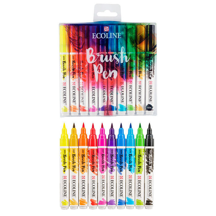 Set 10 Rotuladores Lettering Ecoline