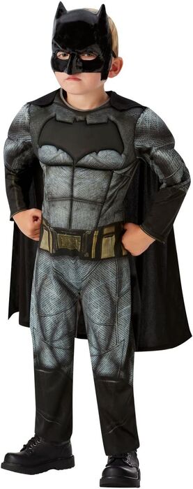 Disfraz Batman Jl Movie Deluxe Infantil Talla M 5-7 Años. Disfraces de  superhéroes . La Superpapelería