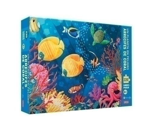 Puzle y Libro Sassi Manolito Books Arrecifes de Coral 220 Piezas (+6 Años).  Puzzles infantiles . La Superpapelería