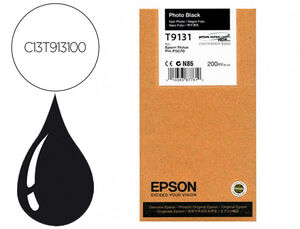 Consumibles Epson Tinta Negro Foto 200Ml Sc-P5000