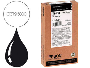 Consumibles Epson Tinta Negro Mate 200Ml Sc-P5000