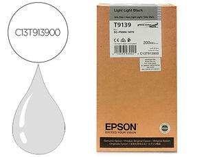 Consumibles Epson Tinta Gris Claro 200Ml Sc-P5000