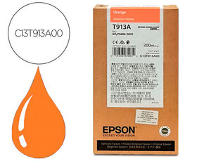 Consumibles Epson Tinta Naranja 200Ml Sc-P5000