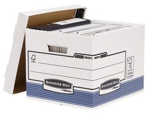 Cajon Fellowes Carton Reciclado para Almacenamiento de Archivo Capacidad 4 Cajas de Archivo Tamaño D