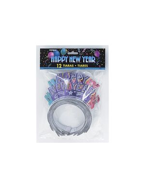 Tiara Glitter Happy New Year Colores Surtidos