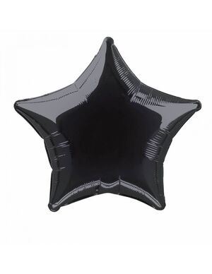 Globo Foil Estrella Negro 50,8 cm