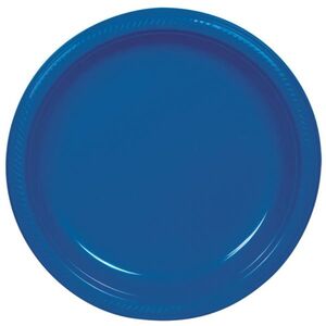 Plato Plastico 17,7 Azul Royal Nuevo