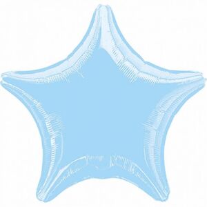 Globo Foil Estrella Metallic Azul Perla 48 cm