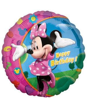 Globo Foil Minnie Happy Birthday 45 cm