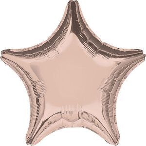Estrella Foil Oro Rosa 45 cm