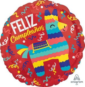 Globo Foil Feliz Cumpleaños Fiesta 45 cm