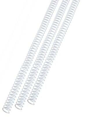 Espiral Plastico Gbc 200 Hojas Blanco 25 mm Caja de 100