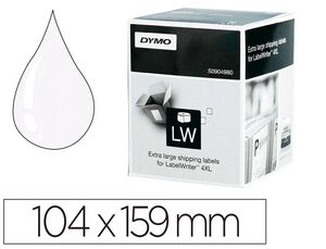Etiqueta Adhesiva Dymo Labelwriter para Envio 104X159 mm Blanca para Impresoras 4Xl/5Xl Rollo de 220 Unidades