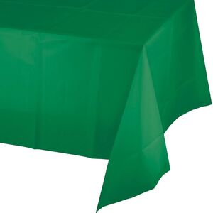 Mantel de Plástico Verde Esmeralda 137 X 274 cm