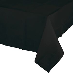 Mantel Papel Plastificado Rectangular Negro 137 X 274 cm