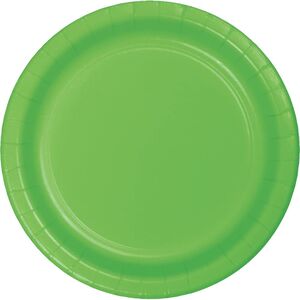Paquete de 100 platos desechables de color verde salvia, platos de papel  verde, platos de postre desechables a granel de 7 pulgadas y 9 pulgadas