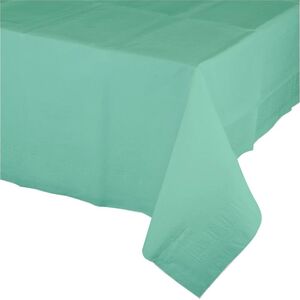 Mantel Papel Plastificado Rectangular Verde Menta 137 X 274 cm