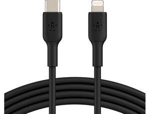 Cable Belkin Caa003Bt1Mbk Usb-C a Lightning Boost Charge Longitud 1 M Color Negro