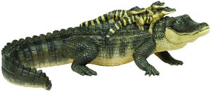 Figura Safari Ltd Aligator con Bebe