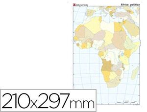 Mapa Mudo Color Din A4 Africa -Politico