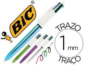 Boligrafo Bic Opaco - Trazo mediano - 1mm - Azul, negro, rojo o verde