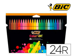 Rotulador Bic Color Up Intensity Estuche de 24 Colores Surtidos